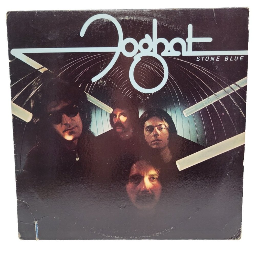 Foghat Stone Blue Vintage LP Vinyl Record 1978 Bearsville Records Label